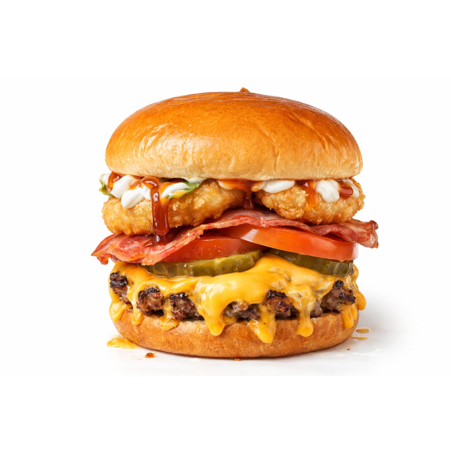 Fat Bacon BBQ Burger - The Fat Grill